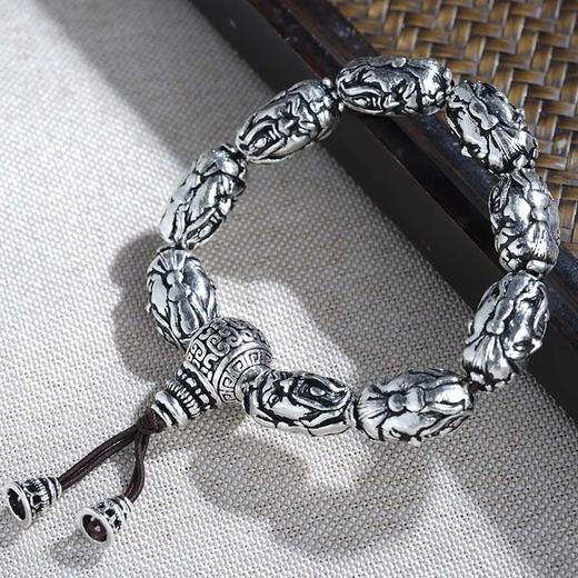 子佩集S990银关公手串【HC31061】仿古手链203 商品图0