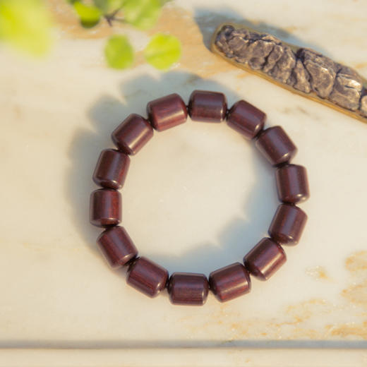 「小叶紫檀」 筒珠手串 12*15mm（14颗） 商品图0