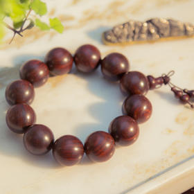 「小叶紫檀」圆珠短款手串