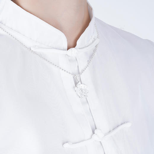 子佩集S990银荷花吊坠【10782633】 (不含链) 商品图3