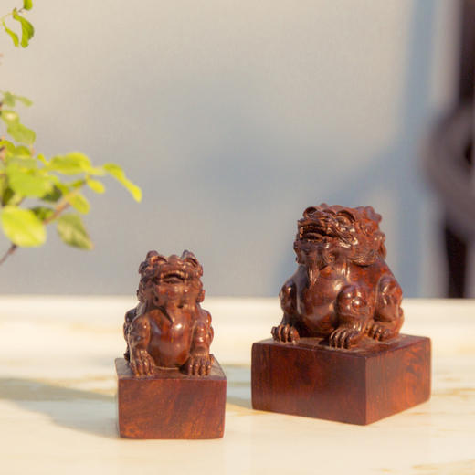 「小叶紫檀」貔貅印章 商品图0