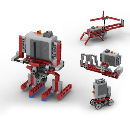 致砖小小机器人  265个科技件组成，2个核心动力模块，种类非常丰富，包括齿轮、带孔砖、操纵杆、连接器、十字轴等科技积木，还有一个萌萌的小人仔 商品图1