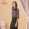 乔万尼春季时尚撞色小立领浪漫印花衬衫ES1C022 商品缩略图1
