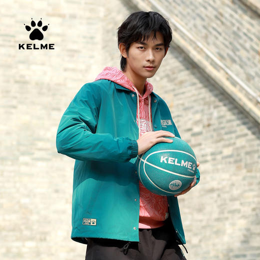 kelme卡尔美运动夹克男新款印花长袖外套梭织翻领学生茄克春 商品图3