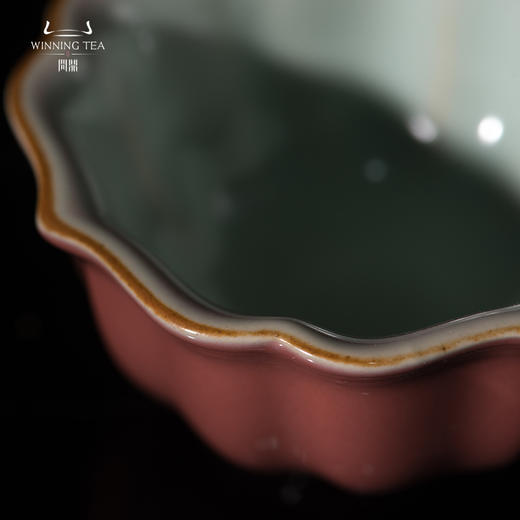 问鼎汝瓷萼红系列品杯经典款萼红月白大菩提杯 四方杯 宝相杯单杯 商品图2