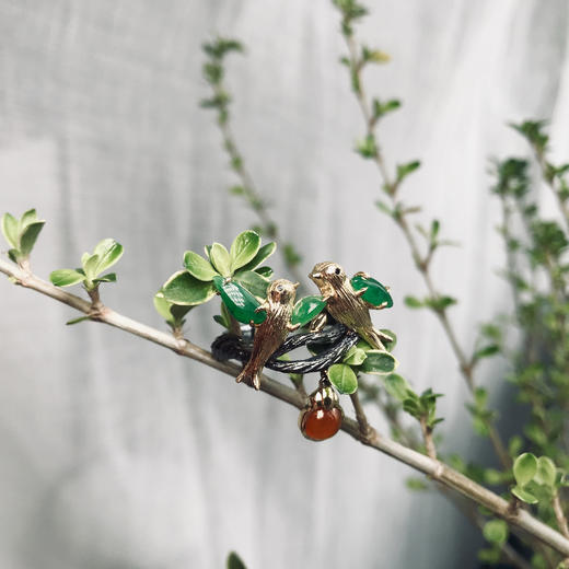 [喜上眉梢] 红翡戒指【定制款】 商品图0