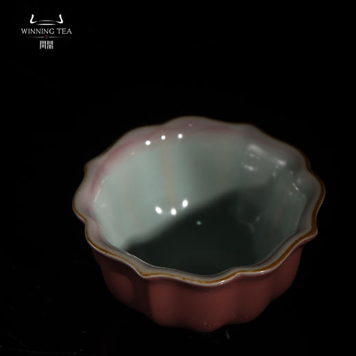 问鼎汝瓷萼红系列品杯经典款萼红月白大菩提杯 四方杯 宝相杯单杯 商品图4