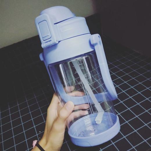 大容量水杯运动水壶健身便携超大太空杯女学生杯带吸管塑料杯军训 商品图8
