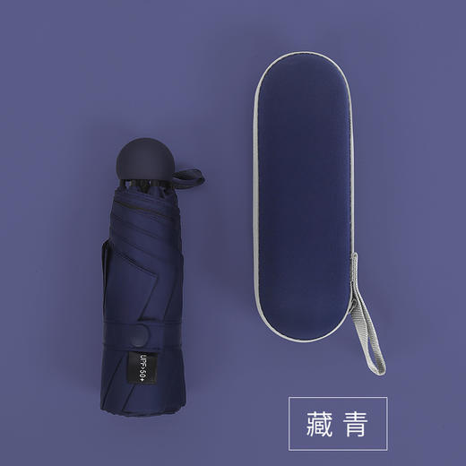 美人鱼小巧便携黑胶折叠女迷你口袋伞 商品图9