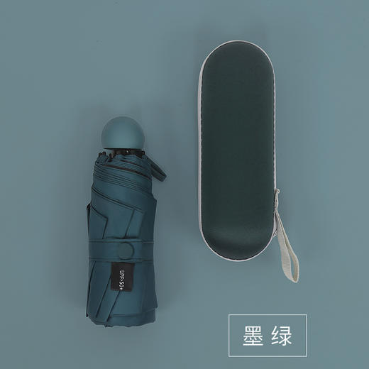 美人鱼小巧便携黑胶折叠女迷你口袋伞 商品图5