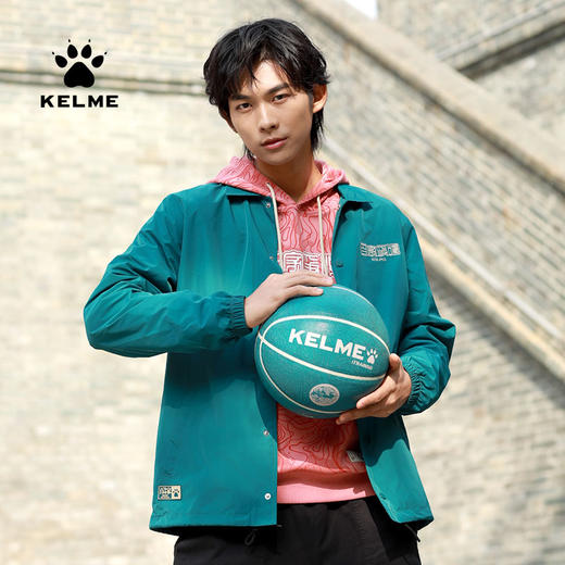 kelme卡尔美运动夹克男新款印花长袖外套梭织翻领学生茄克春 商品图4