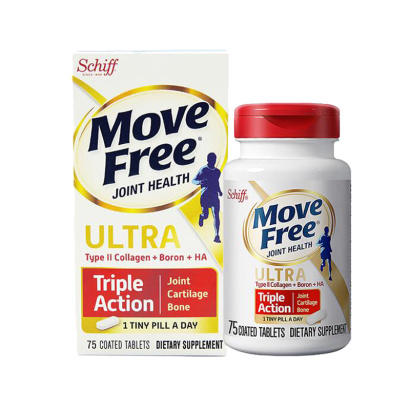 美国旭福schiffmovefree氨糖维骨力片白瓶75粒