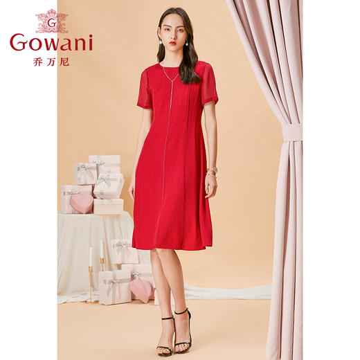 乔万尼波萨诺瓦红衬肤优雅连衣裙ES2E103 商品图2