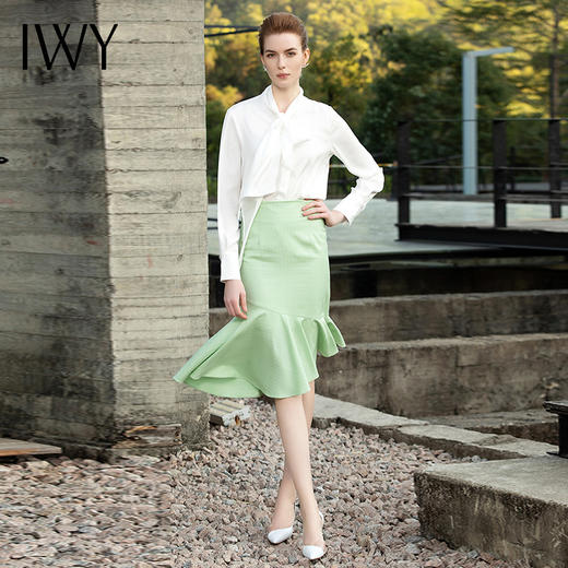 IWY/气质白色衬衫201050B1 商品图0
