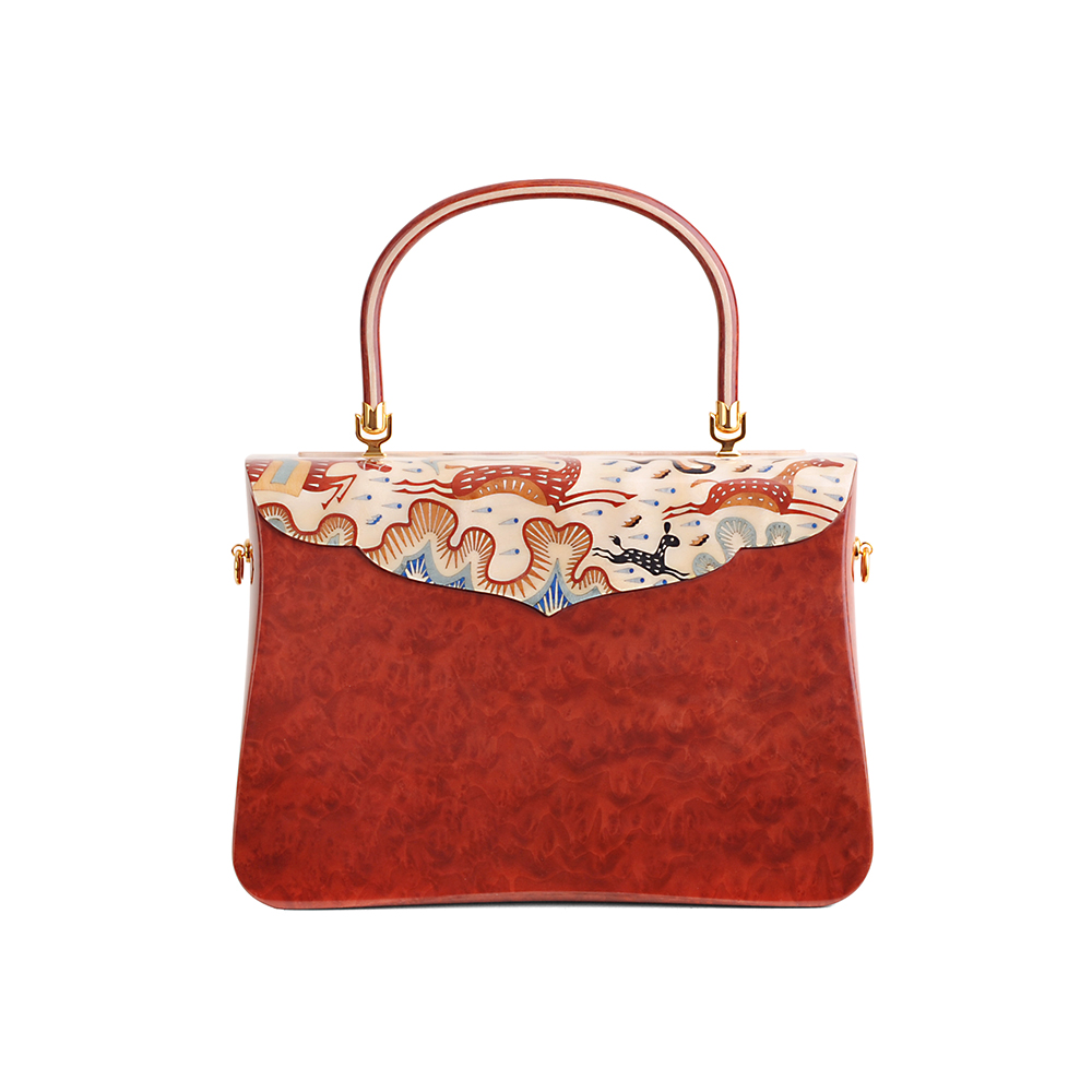 镶嵌“逐鹿纹”主题手提包