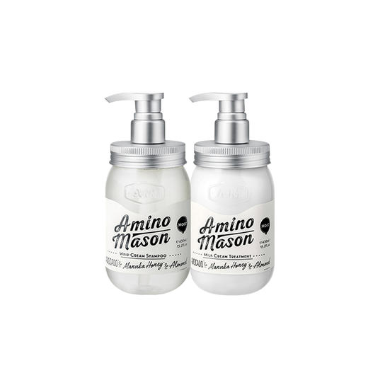 【L预售】Amino Mason洗发水银色套装 (洗发水+护发素450ml*2) 原价368元 商品图0
