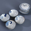 「景德镇传统手绘青花海浪 莲花 缠枝莲 盖碗公道杯」三才碗 泡茶碗 分茶器 复古茶具礼品 商品缩略图13