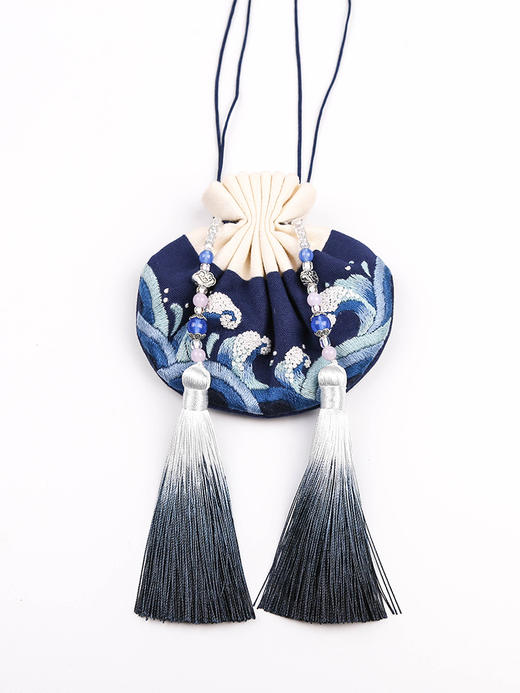 刺绣diy初学自己绣汉服古风绣花香囊包袋挂件手工刺绣荷包材料包