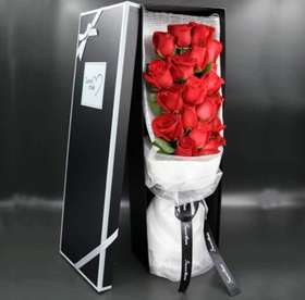 情系今生    19支红玫瑰，50cm礼盒（2102）