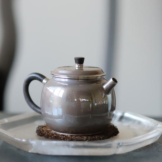 「茶器」银壶 雨水 110ml，100g 商品图0