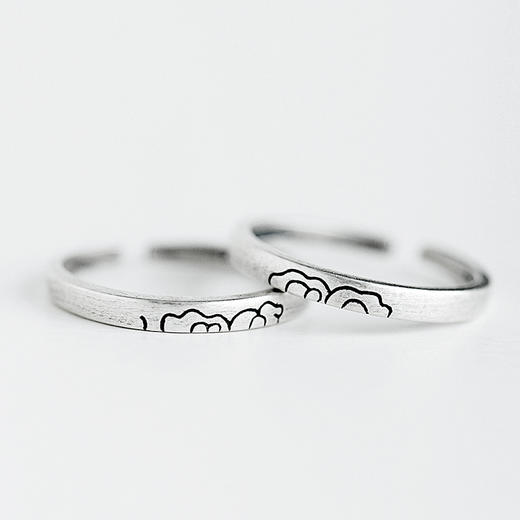 子佩集原创S999浮云之上纯手工对戒203 商品图1