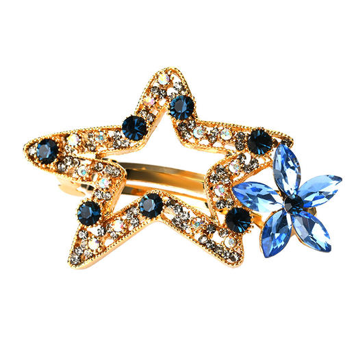 LBE-thj941星星头饰女韩国网红ins短发神器发卡一字夹横夹中号成年半扎发夹 商品图4