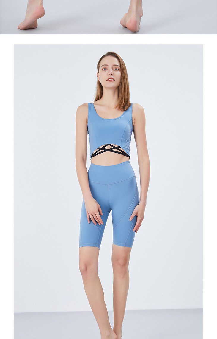 卡益高腰中裤五分裤kl03431女士瑜伽紧身健身短裤