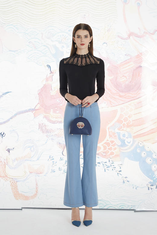 182X008--蓝色高跟鞋 商品图8