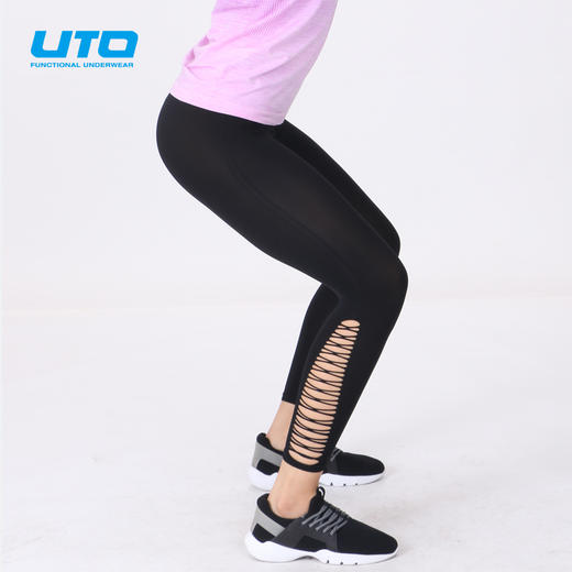 UTO/悠途炫灵款女士运动健身紧身长裤瑜伽裤休闲裤 商品图4
