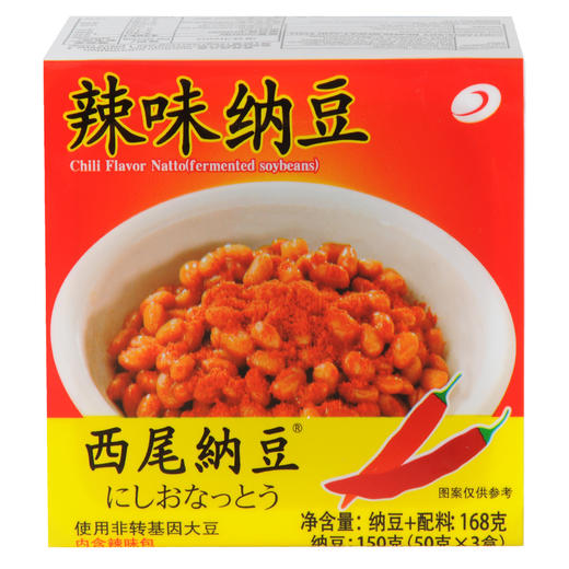 西尾纳豆辣味168g/盒 商品图1