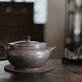 「茶器」银壶 宋扁 113ml，94g