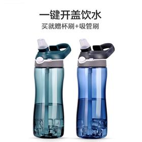 运动水杯便携健身吸管杯 I 成人大容量户外水壶 密封升级