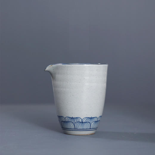 「景德镇传统手绘青花海浪 莲花 缠枝莲 盖碗公道杯」三才碗 泡茶碗 分茶器 复古茶具礼品 商品图9