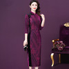 WXY-6521新款女士高贵旗袍气质礼服连衣裙 商品缩略图0