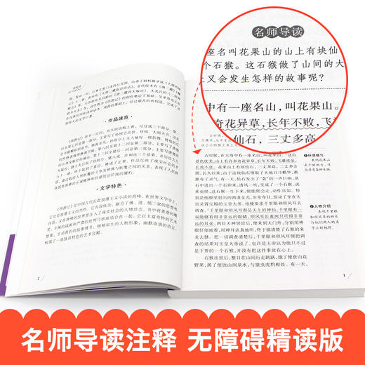 快乐读书吧五年级下 四大名著全套小学生版全4册 原著正版青少年儿童版白话文 五年级必读课外书五年级课外阅读书籍 西游记水浒传红楼梦三国演义中国 商品图3