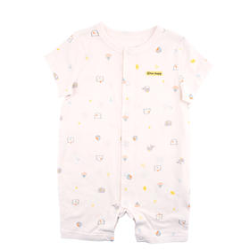 棉果果夏季莫代尔有机棉纱内衣对开连体衣连身衣哈衣M201722420228