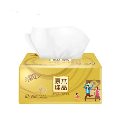 130抽清风原木金装面纸整提  6包加入购物车下单发整提
