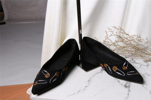 【伯妮斯茵】1X6571--黑色平底鞋--《燃烧的灵魂--梵高》 商品图2