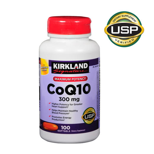 Kirkland柯克兰 COQ10高浓度辅酶Q10软胶囊 300mg 100粒【美国直邮】 商品图4