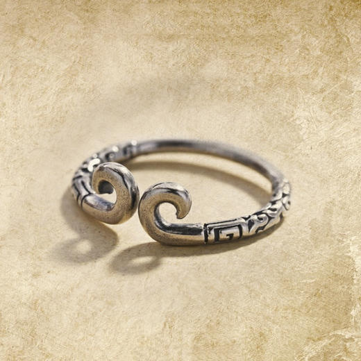 子佩集原创S999银纯手工戒指纯银999银203 商品图1