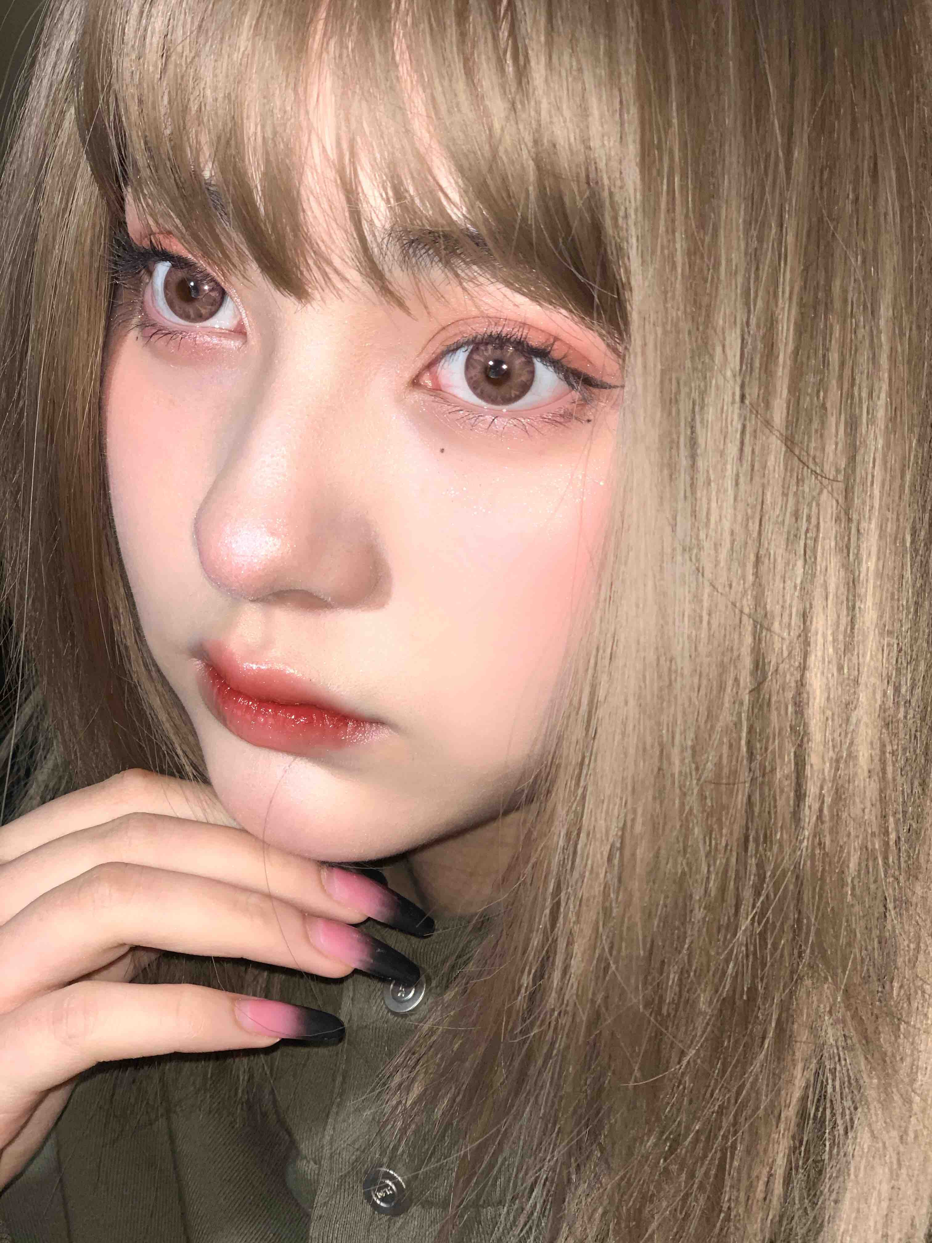 小詹同款宝石棕蓝灰绿粉年抛型