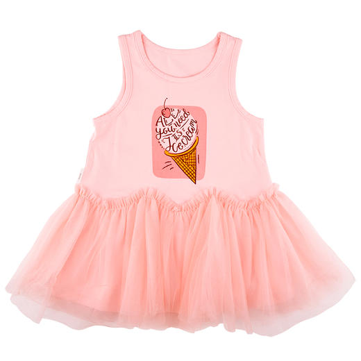棉果果夏季女童无袖连衣裙M222702420348 商品图1