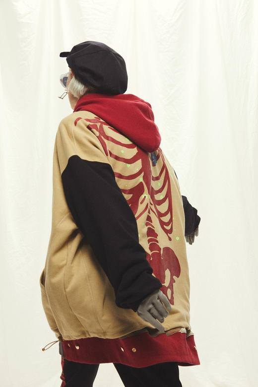 UMAMIISM  UM19AW-2022-1 夜光星辰骷髅重磅纯棉卫衣 商品图5