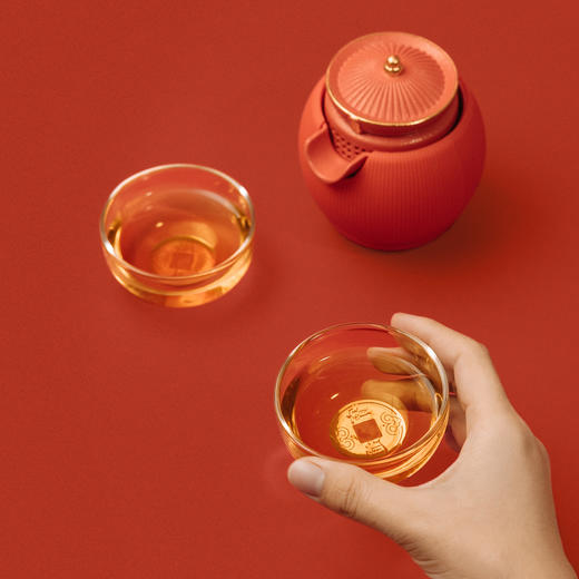 【宫里茶具】小君杯 功夫茶具套装 便携一壶两杯 商品图6
