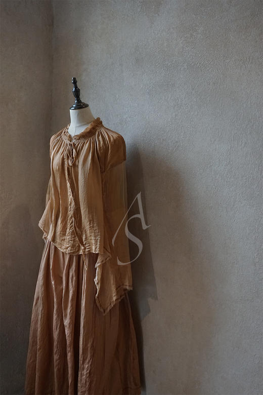 Phaedo  柿染开袖法式上衣 商品图3