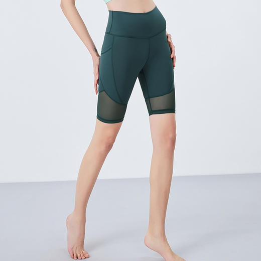 【断码捡漏】卡益裸感高腰中裤五分裤KN03432女士瑜伽短裤 商品图1