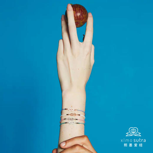 露台LOVEONTERRACE无限的爱无限绳结925纯银镀米兰绳情侣手链 商品图0