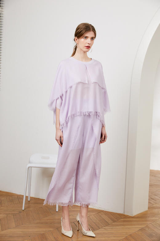 四季之衣 | 圆领斗篷式女上衣 SJF18W320B / SJF18K321A 商品图4