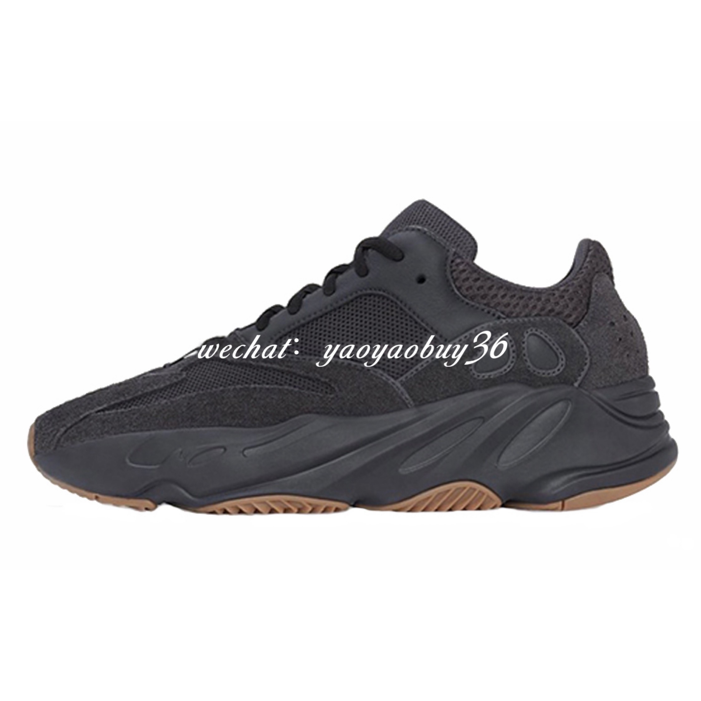 yeezy 700 utility black 黑生胶黑武士 全原渠道货