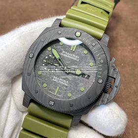 PANERAI沛na海SUBMERSIBLE系列自动机械潜水腕表 PAM00961 PAM961 VS961 961 CARBOTECH碳纤维表壳 潜水倒计时表圈 蓝宝石镜面